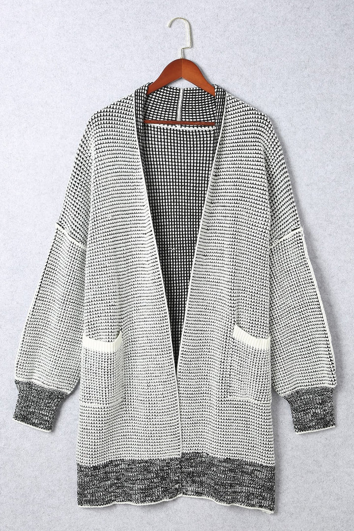 Plus Size Textured Knit Cardigan-Lastshoppingexit