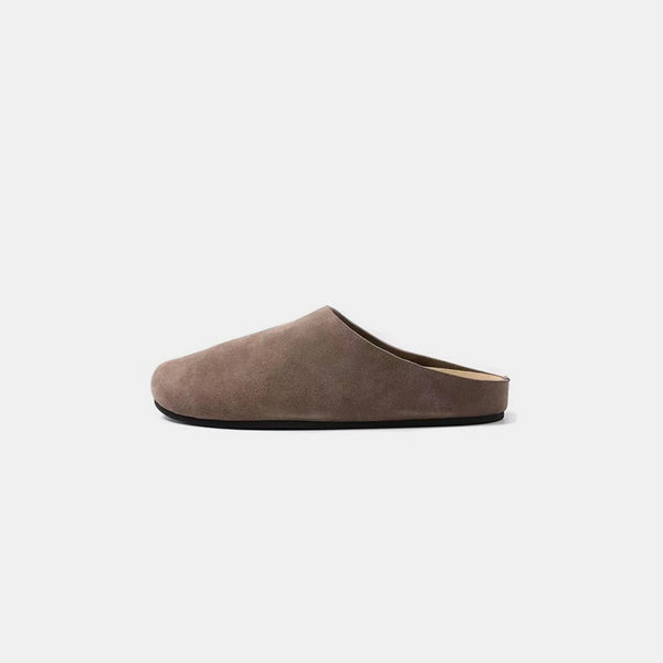 Suede Round Toe Slip-Ons-Lastshoppingexit